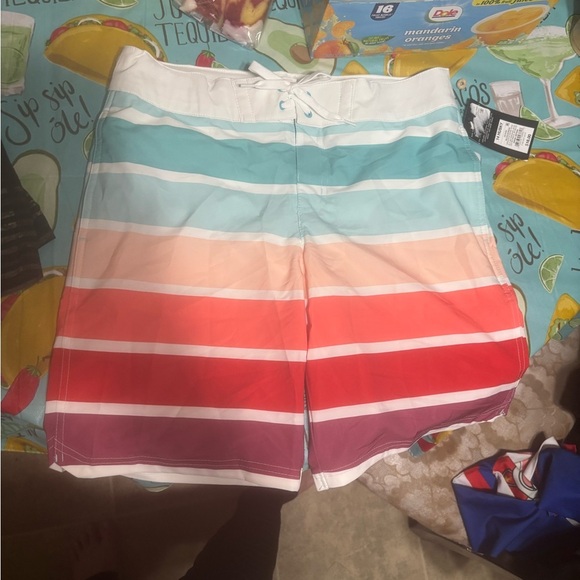 art class Kids Swim Trunks - Multicolor Stripes - Picture 1 of 3